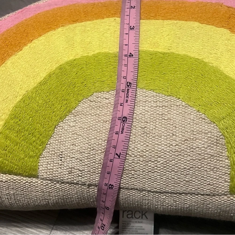 Nordstrom Rainbow Tweed Embroidered Pillow